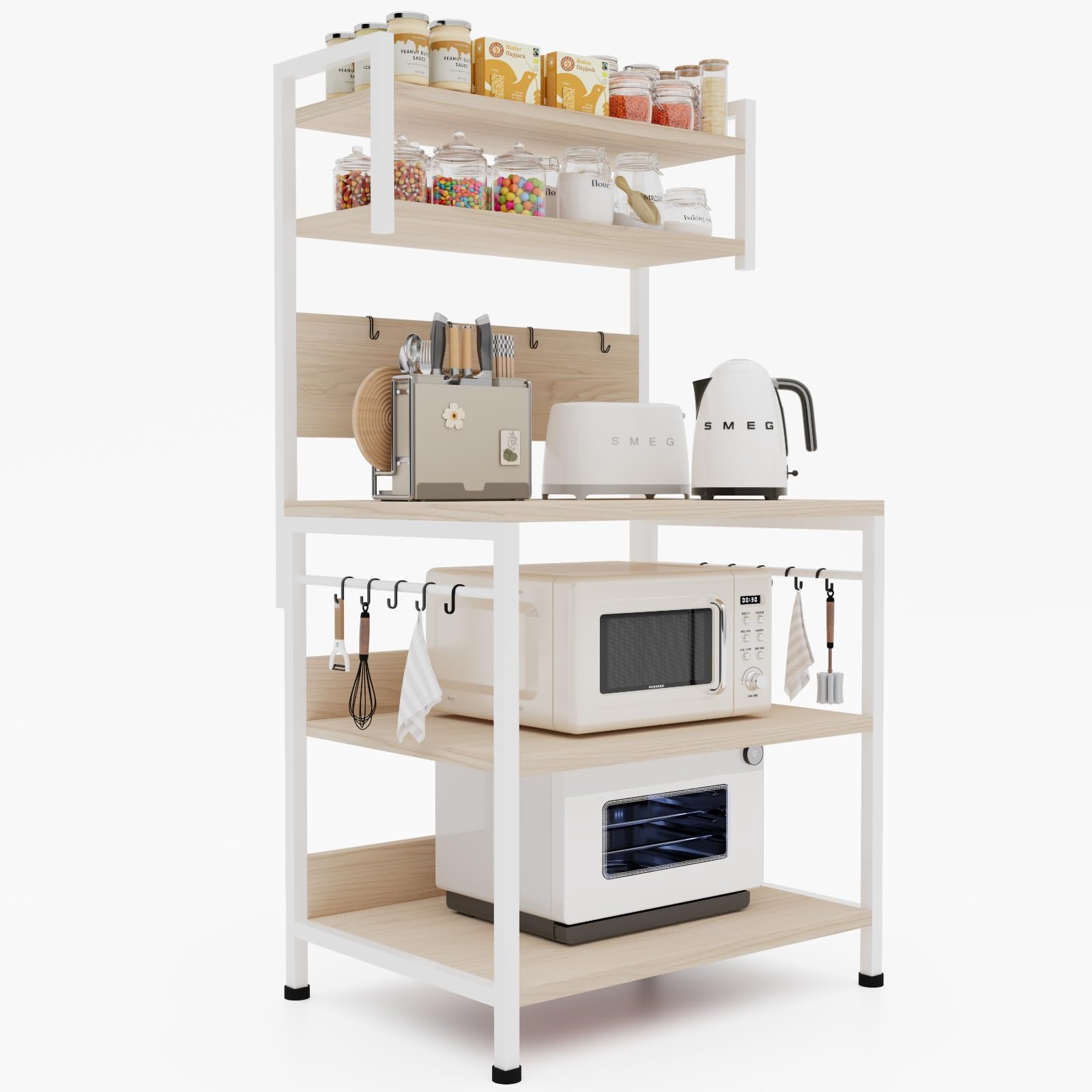 Amazon.co.jp: ZXD キッチンベイカーラック 幅60×奥行40×高さ150cm